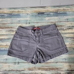 Unionbay Shorts Womens 3 Gray Shorties Skate Grunge Casual Flap Pocket Y2K
